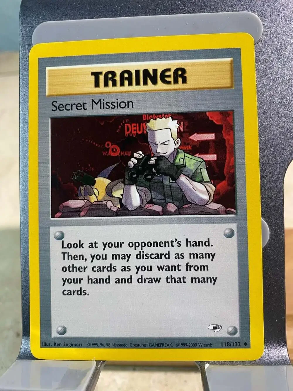 2000 Pokemon Gym Heroes Trainer Card: Secret Mission 118/132